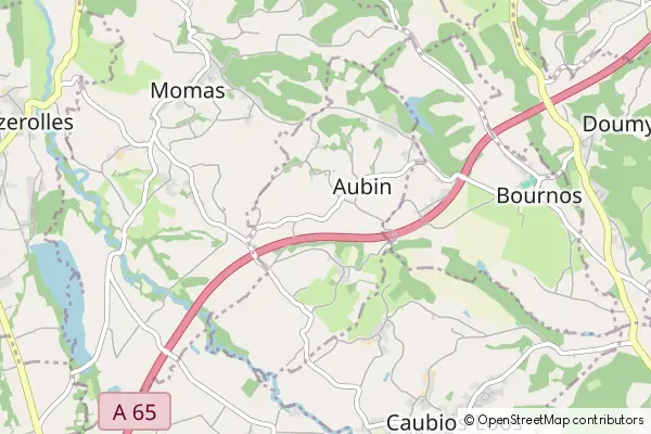 Mapa Aubin