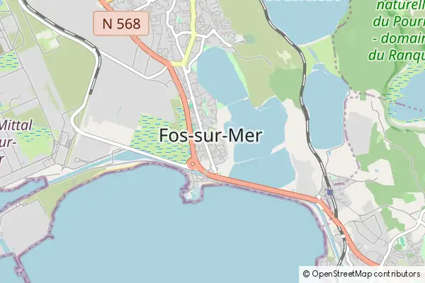 Mapa Fos-sur-Mer