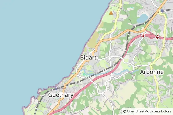 Mapa Bidart