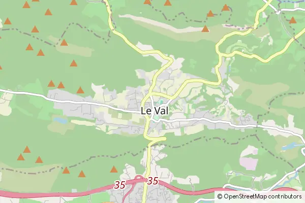 Mapa Le Val