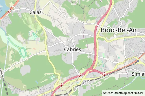 Mapa Cabriès