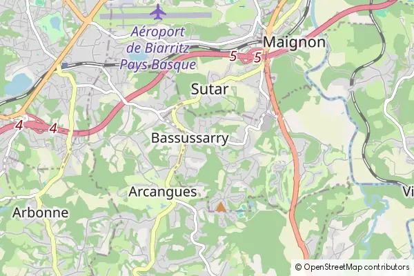 Mapa Bassussarry