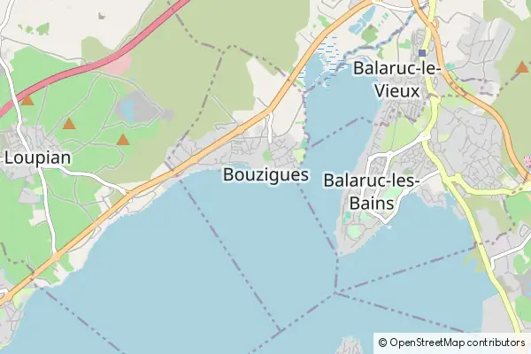 Mapa Bouzigues