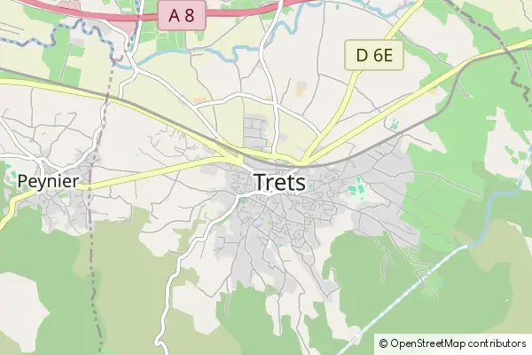 Mapa Trets