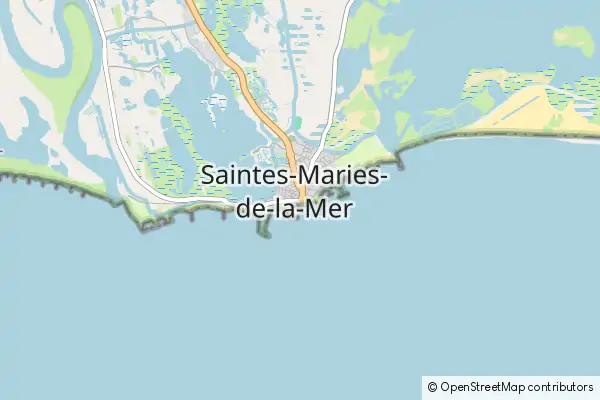 Mapa Saintes-Maries-de-la-Mer