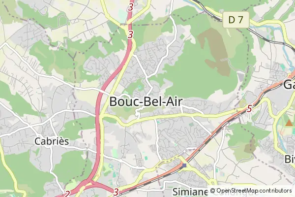 Mapa Bouc-Bel-Air