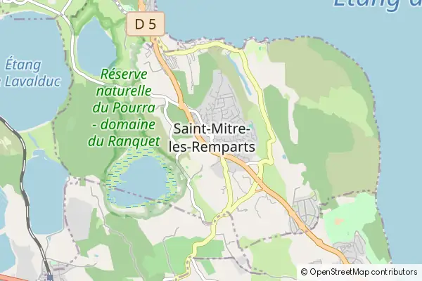 Mapa Saint-Mitre-les-Remparts