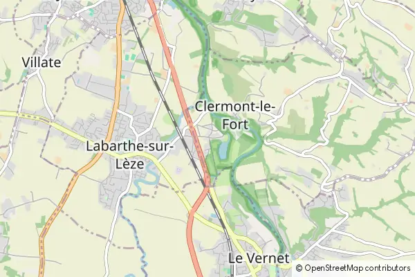 Mapa Clermont-le-Fort