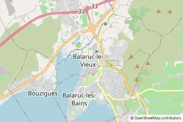 Mapa Balaruc-le-Vieux