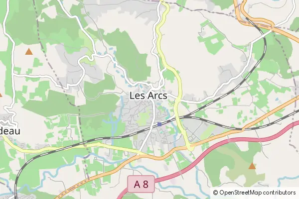 Mapa Les Arcs sur Argens