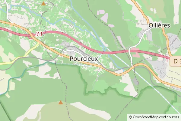 Mapa Pourcieux