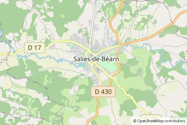 Mapa Salies-de-Béarn