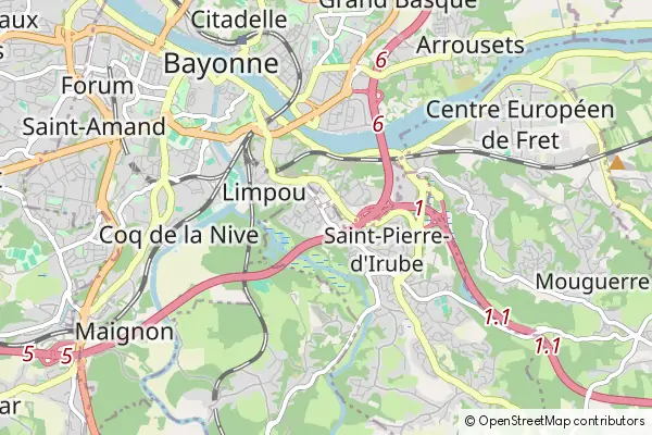 Mapa Saint-Pierre-d'Irube