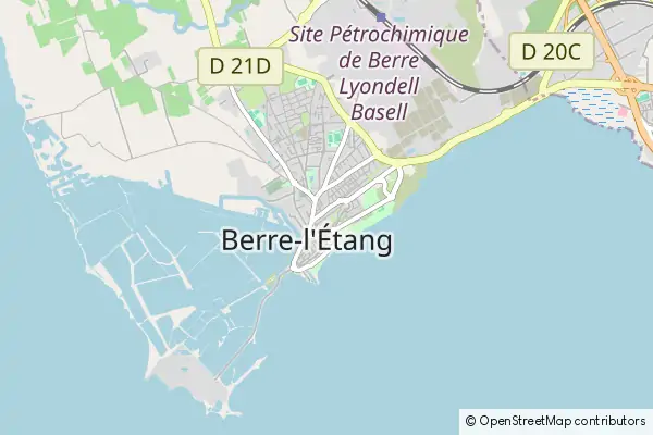 Mapa Berre l'Etang