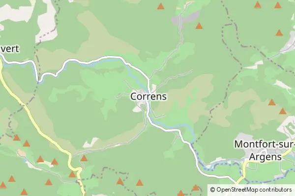 Mapa Correns