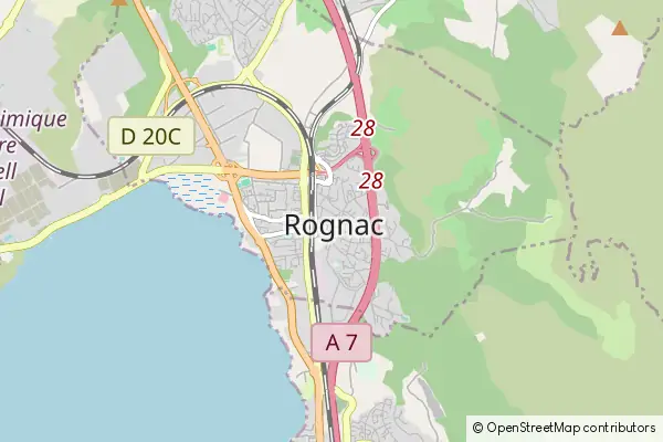 Mapa Rognac