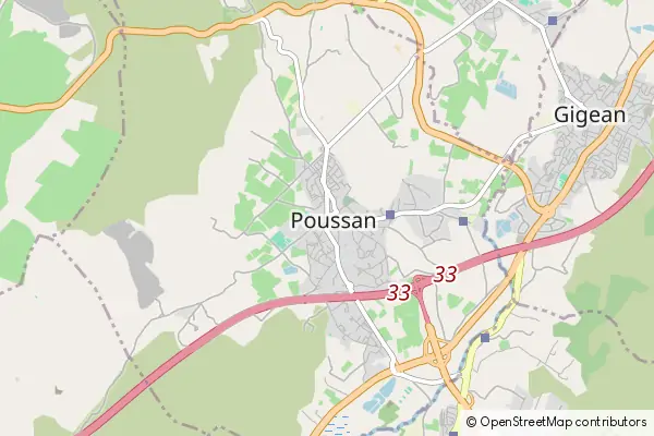 Mapa Poussan