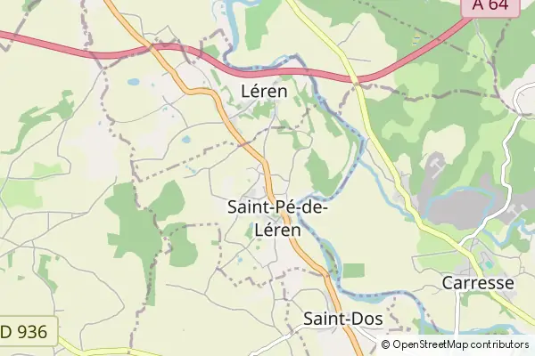 Mapa Saint-Pé-de-Léren