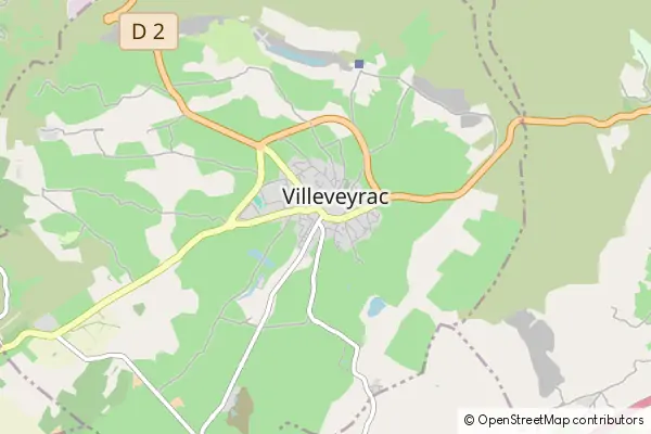 Mapa Villeveyrac