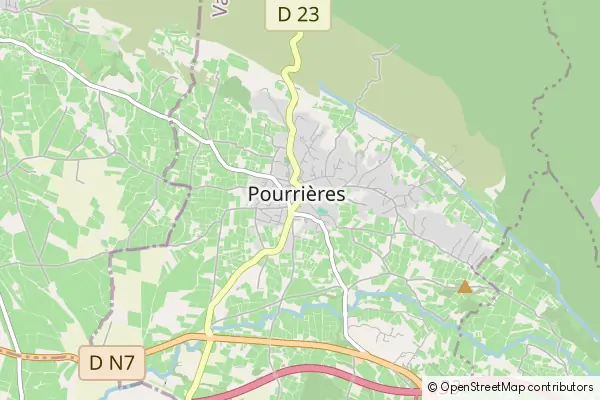 Mapa Pourrières