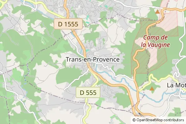 Mapa Trans-en-Provence