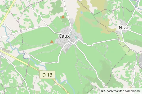 Mapa Caux