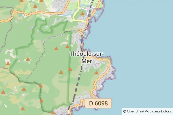 Mapa Theoule sur Mer