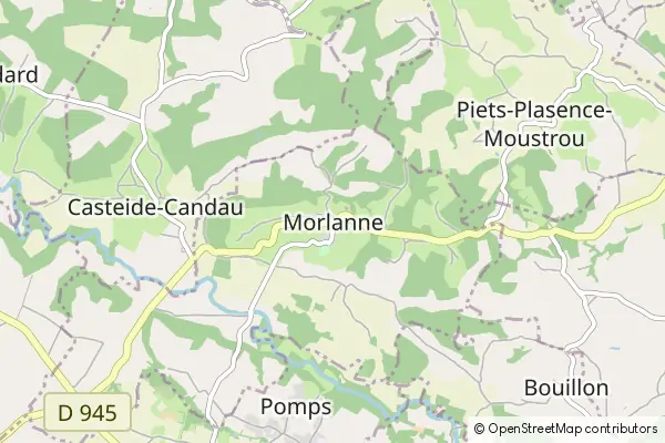 Mapa Morlanne