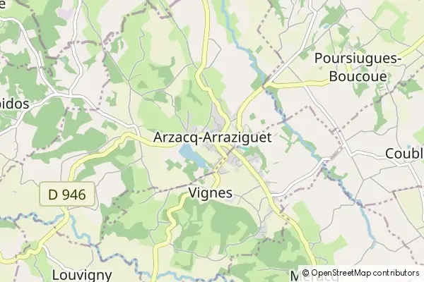 Mapa Arzacq-Arraziguet