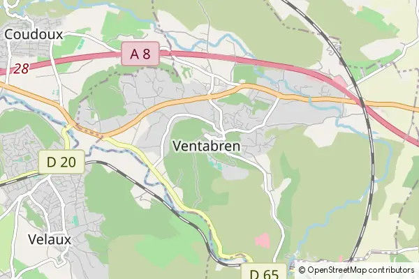 Mapa Ventabren