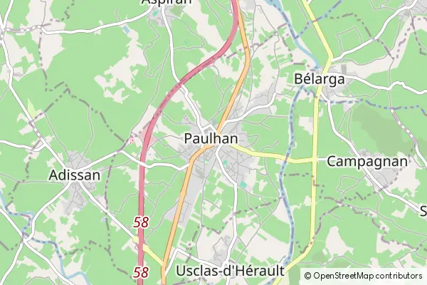 Mapa Paulhan