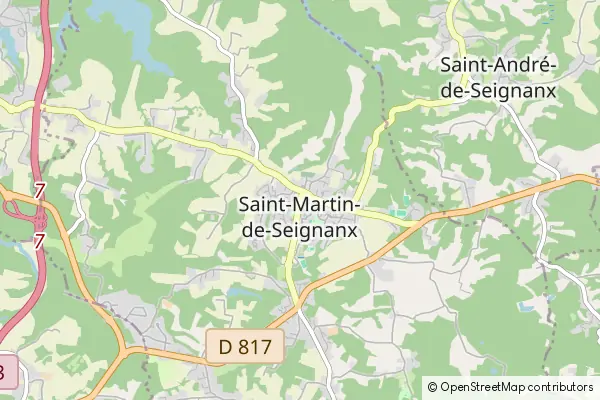 Mapa Saint-Martin-de-Seignanx