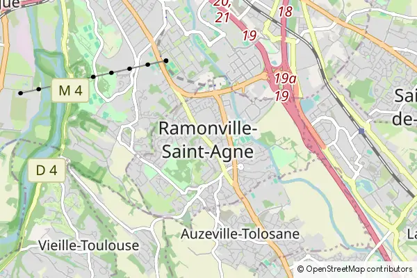 Mapa Ramonville Saint-Agne