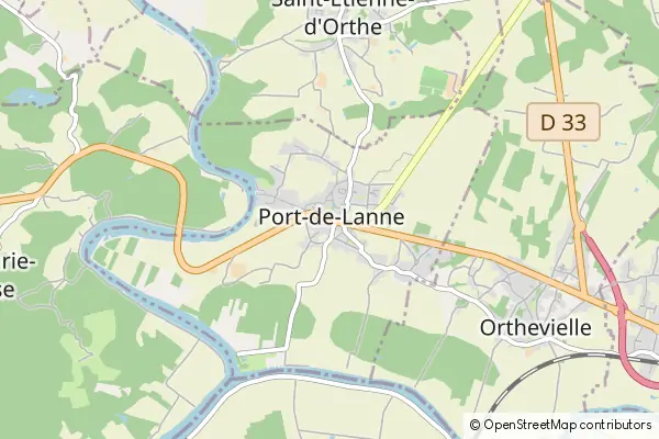 Mapa Port-de-Lanne