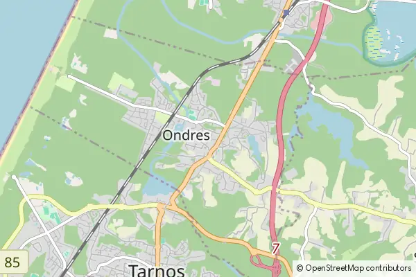 Mapa Ondres