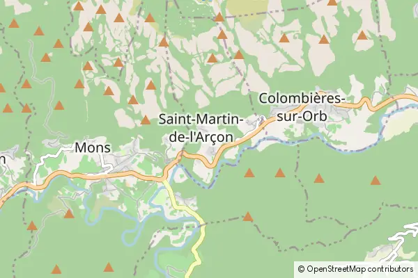 Mapa Saint-Martin-de-l'Arçon