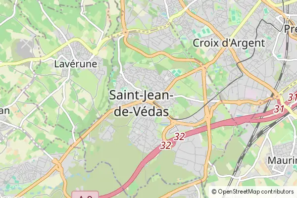 Mapa Saint-Jean-de-Védas