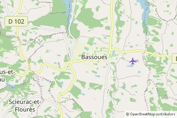 Mapa Bassoues