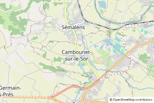 Mapa Cambounet-sur-le-Sor