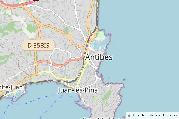 Mapa Antibes