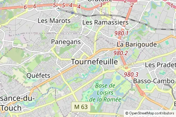 Mapa Tournefeuille