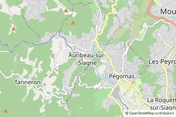 Mapa Auribeau-sur-Siagne