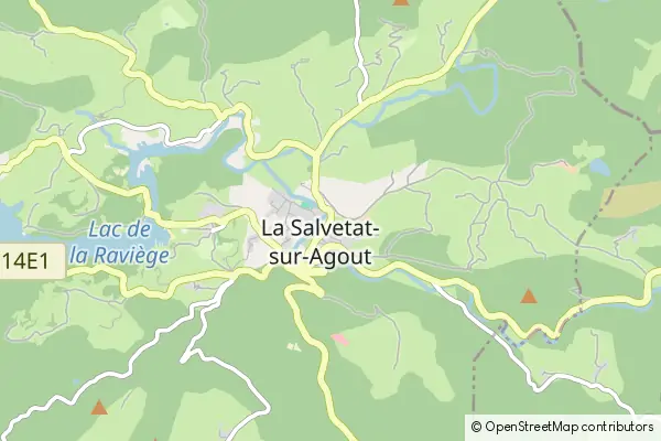 Mapa La Salvetat-sur-Agout