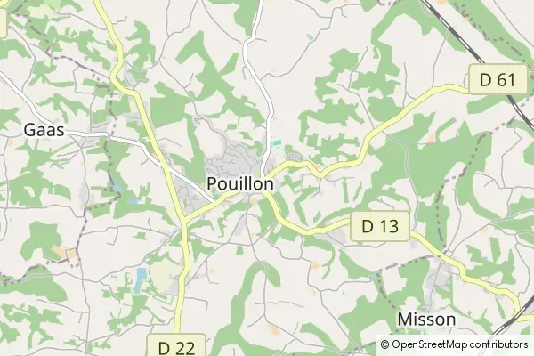 Mapa Pouillon