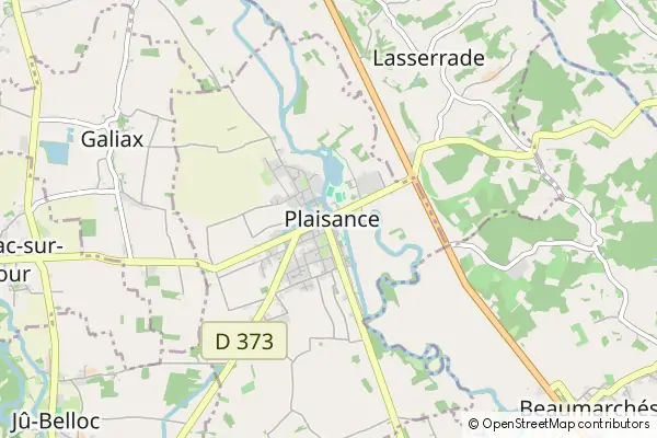 Mapa Plaisance