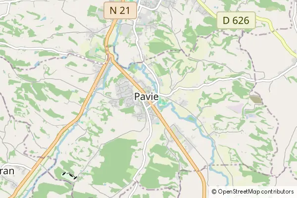 Mapa Pavie