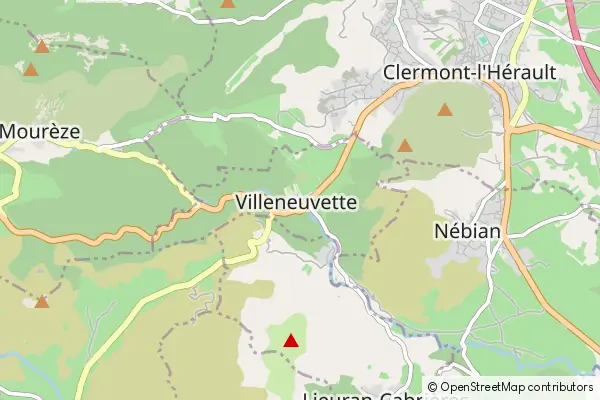 Mapa Villeneuvette