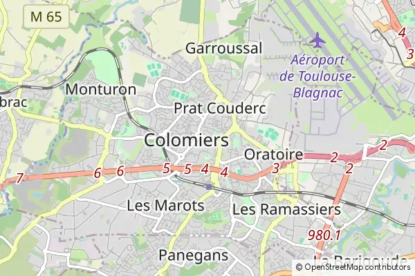 Mapa Colomiers