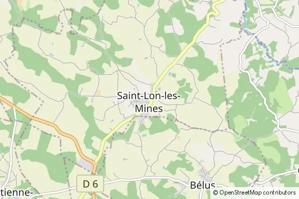 Mapa Saint-Lon-les-Mines