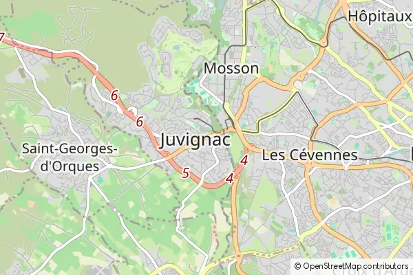 Mapa Juvignac